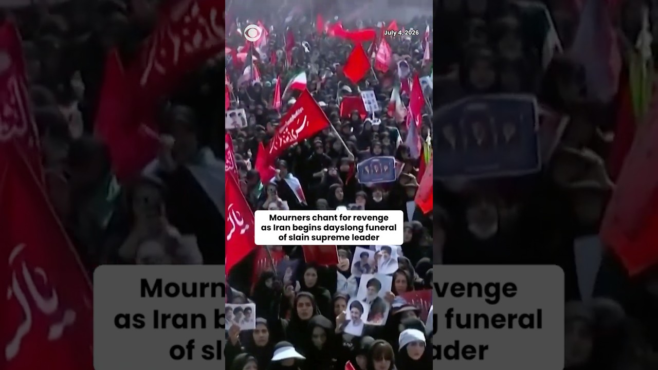 Iran begins days of funeral ceremonies for slain Supreme Leader Ayatollah Ali Khamenei #shorts