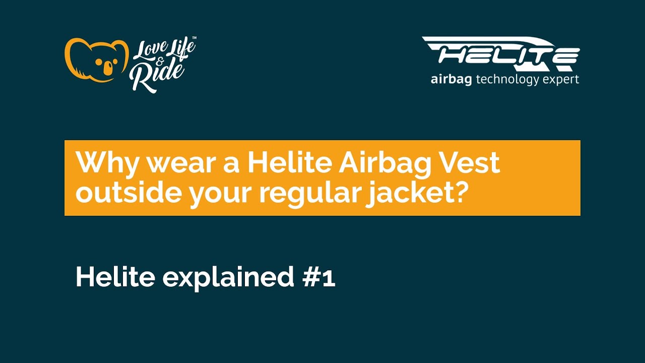 Why wear a HELITE airbag vest outside your regular bike jacket?