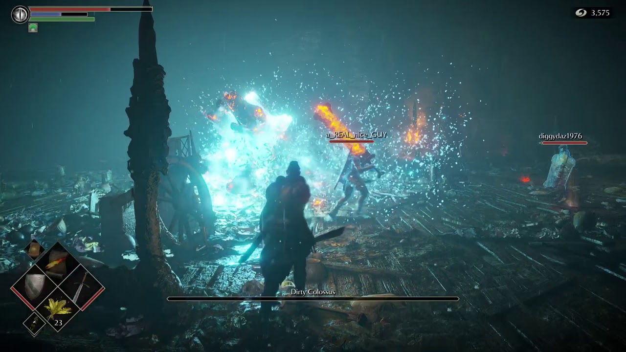 Demon's Souls boss stun lock