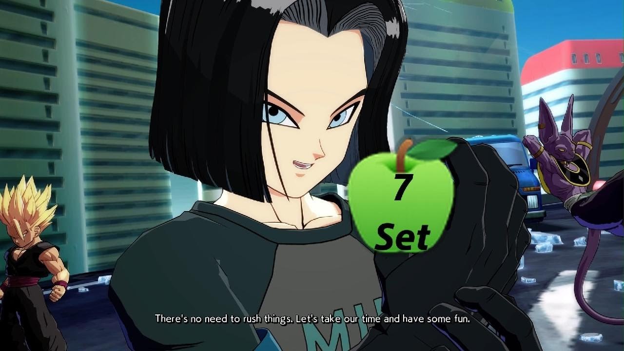 DBFZ 7 Set Funny 🍏 Hit Adult Gohan Frieza vs 😈 Android 17 Teen Gohan Beerus