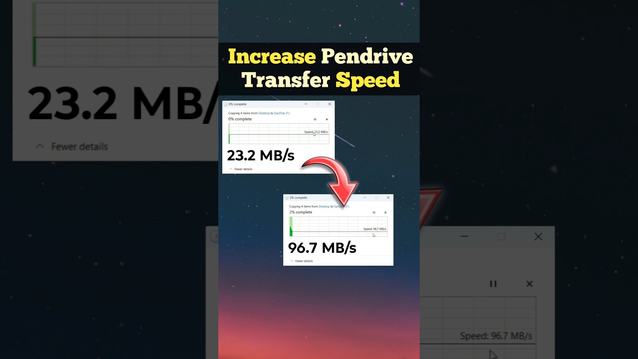How to Increase Transfer Speed of Pendrive | Pendrive ka transfer speed kaise badhaye