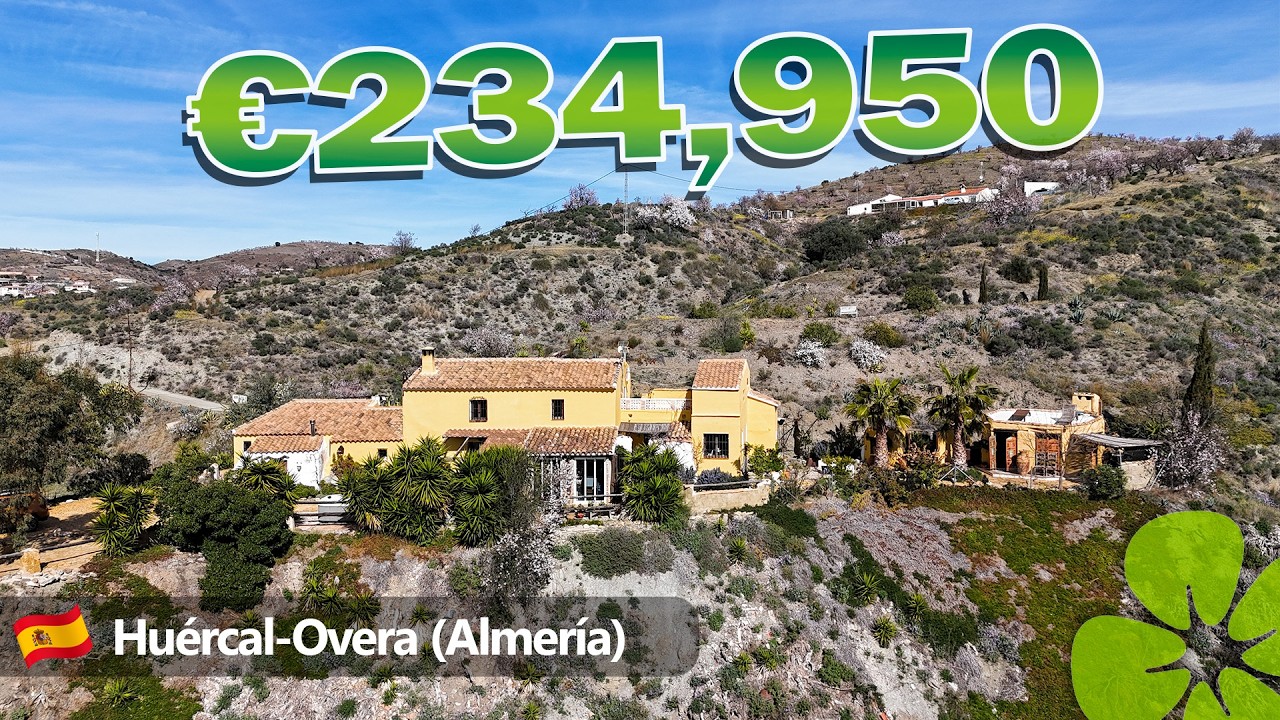 HOUSE TOUR SPAIN | Country house with Views and Jacuzzi in Huércal-Overa (Almería) @ €234,950