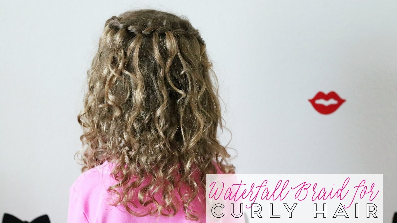 Waterfall Braid for Curly Hair