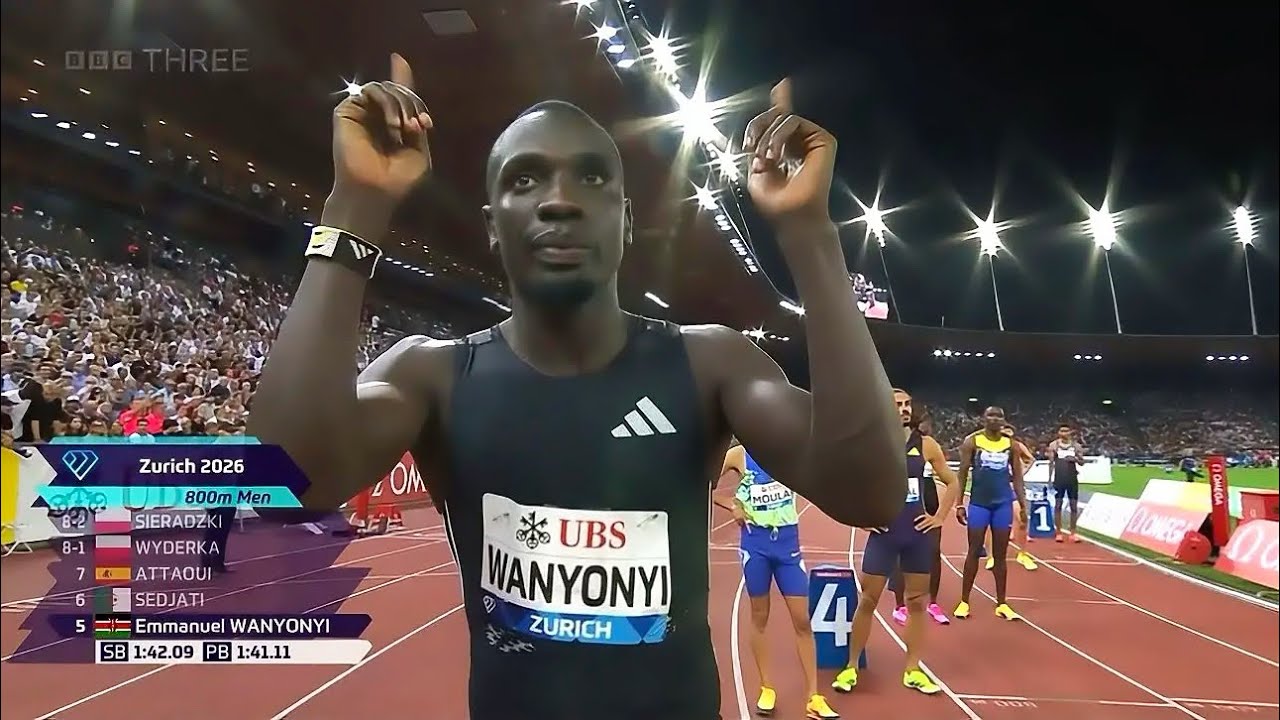 Wanda Diamond League 2026 | Zurich | Men&rsquo;s 800m Emmanuel Wanyonyi
