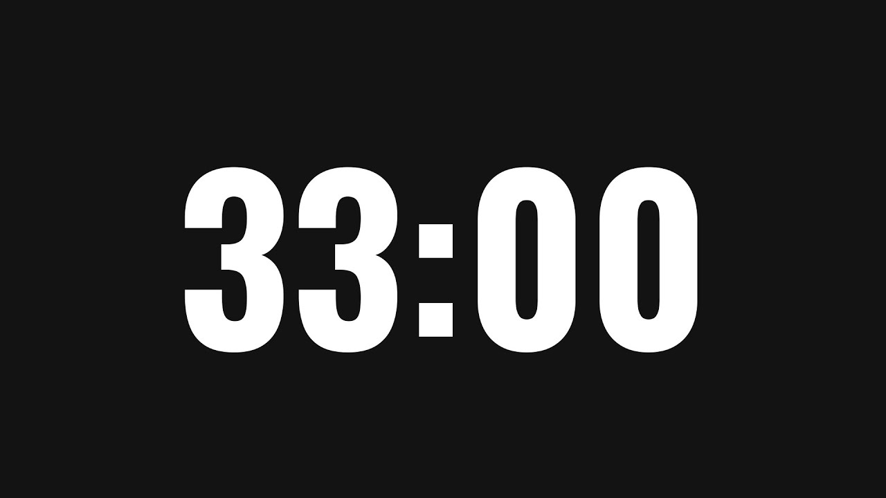Таймер 33 Минут