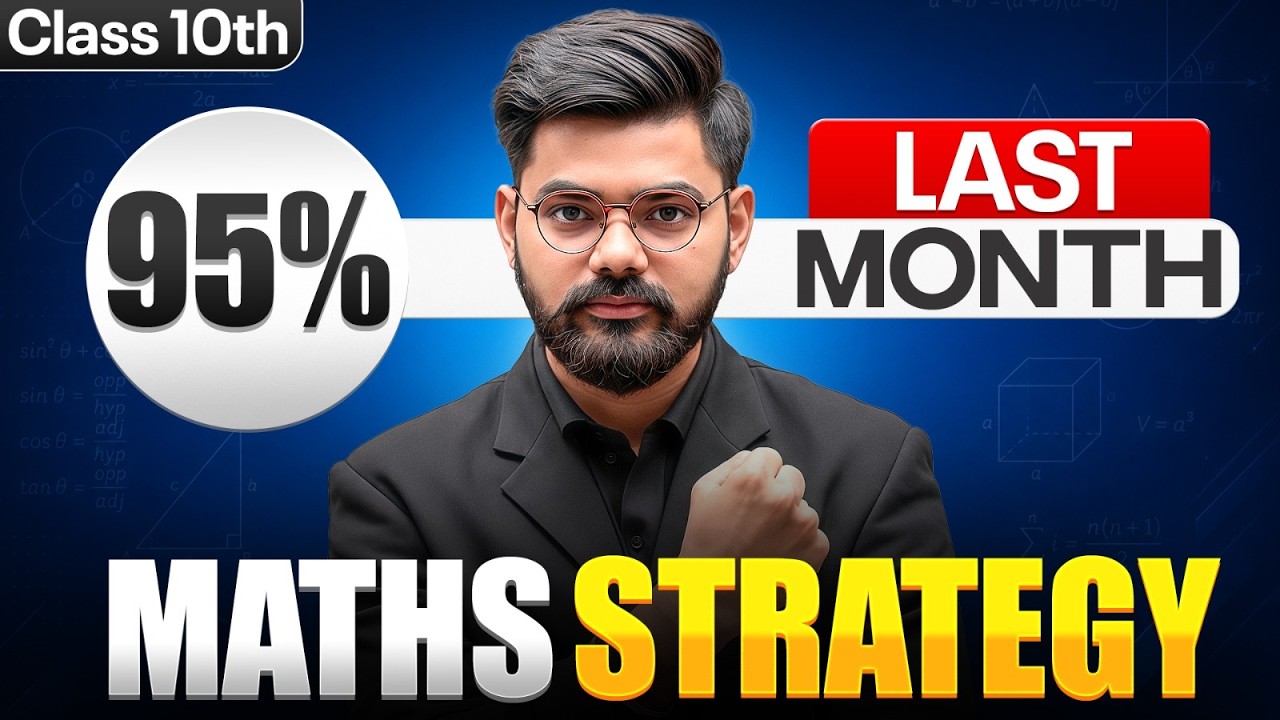 NIOS 10th Maths Last 1 Month Strategy 🔥| Score 95% Easily