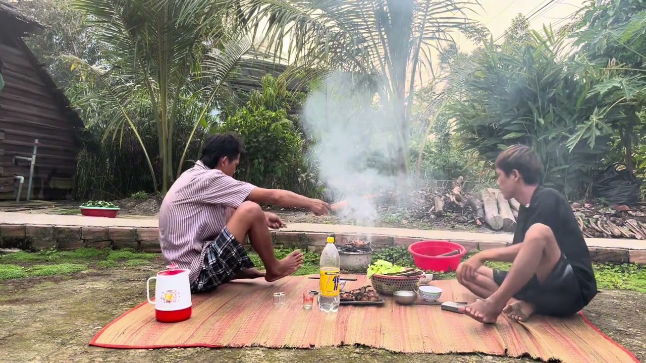 Cá Trê 8kg Nướng Sa Tế Lai Rai Cùng Anh Em.