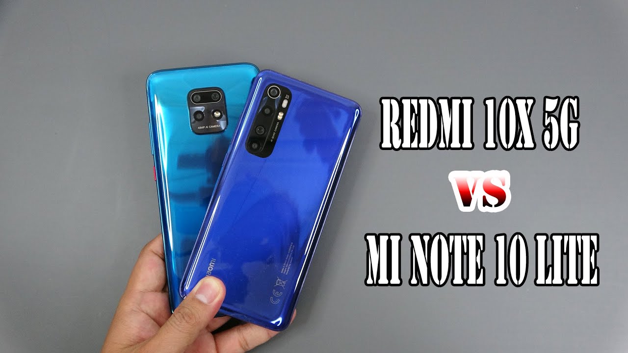 Xiaomi Redmi 10X 5G vs MI note 10 Lite | SpeedTest and Camera comparison