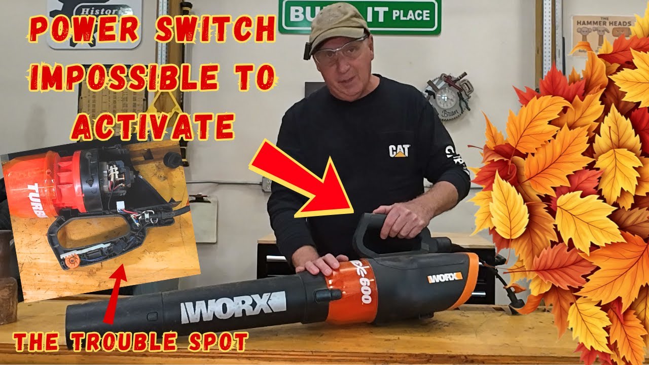 Как починить трудно включающийся воздуходув Worx | Build It Place