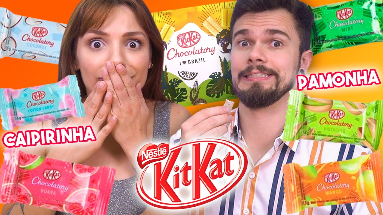 PROVANDO TODOS SABORES de KIT KAT! Kit Kat de Pamonha, Caipirinha, Algodão Doce, Jabuticaba
