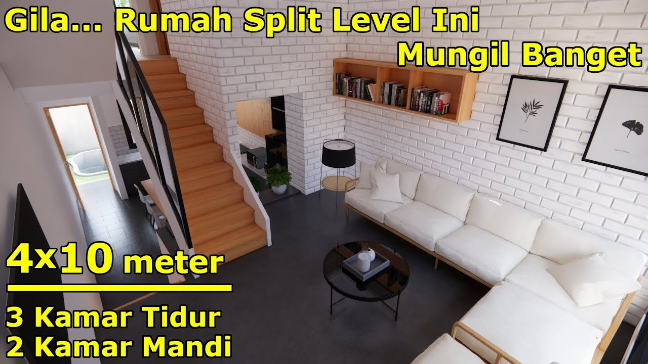 GILAA!!! Rumah Split Level Ini Sangat Mungil