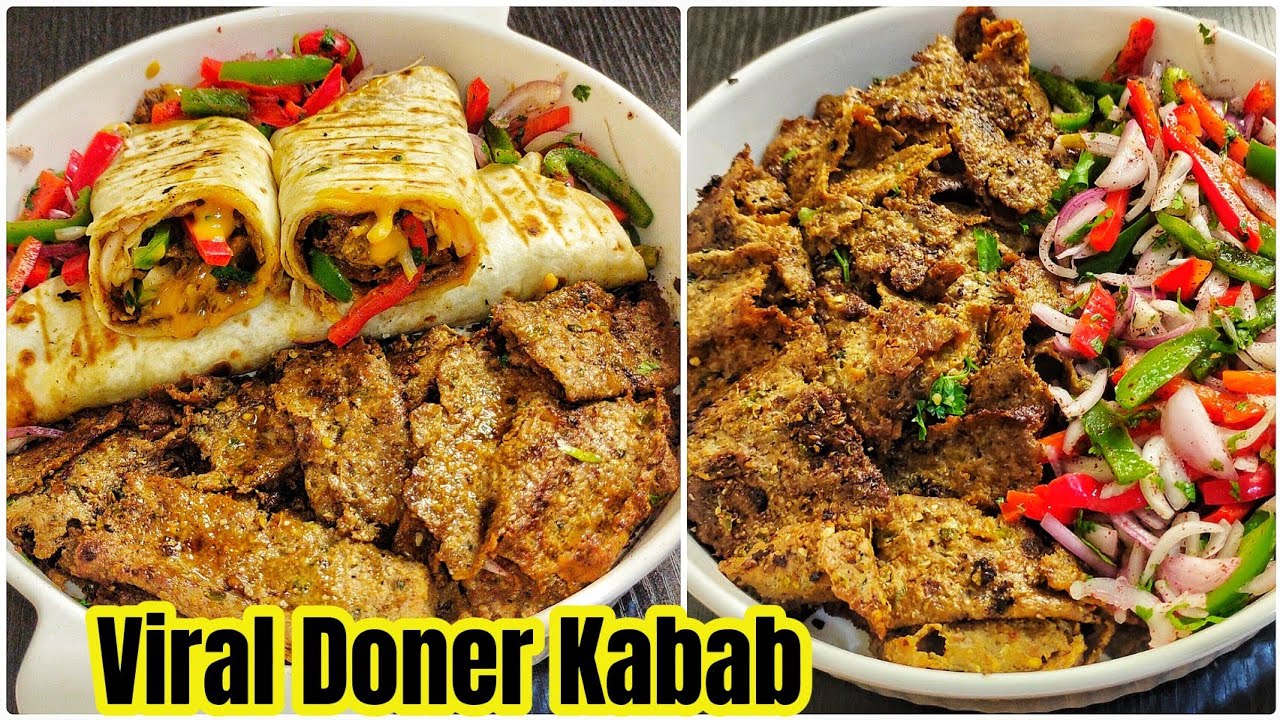 Viral Doner Kabab Recipe | No Oven Beef Doner Kabab | Homemade Version of Viral Doner Kabab |
