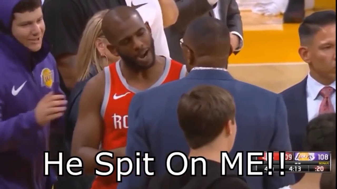Did Rondo spit on Chris Paul?