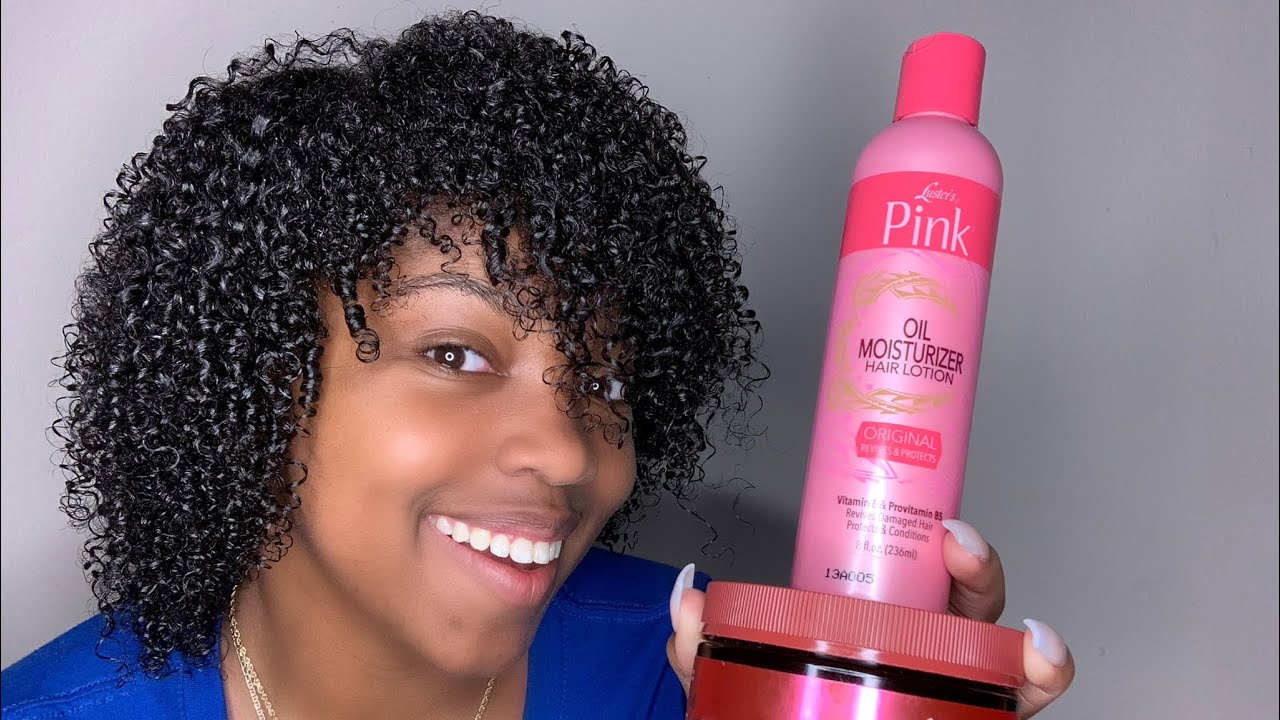 SUPER Defined Wash-N-Go Using Lusters Pink!