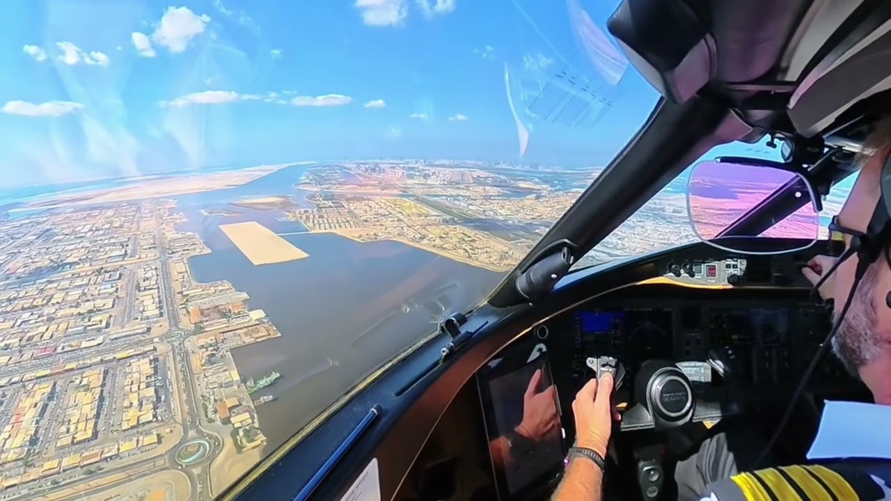 Global 6000 Landing Abu Dhabi, UAE (OMAD)
