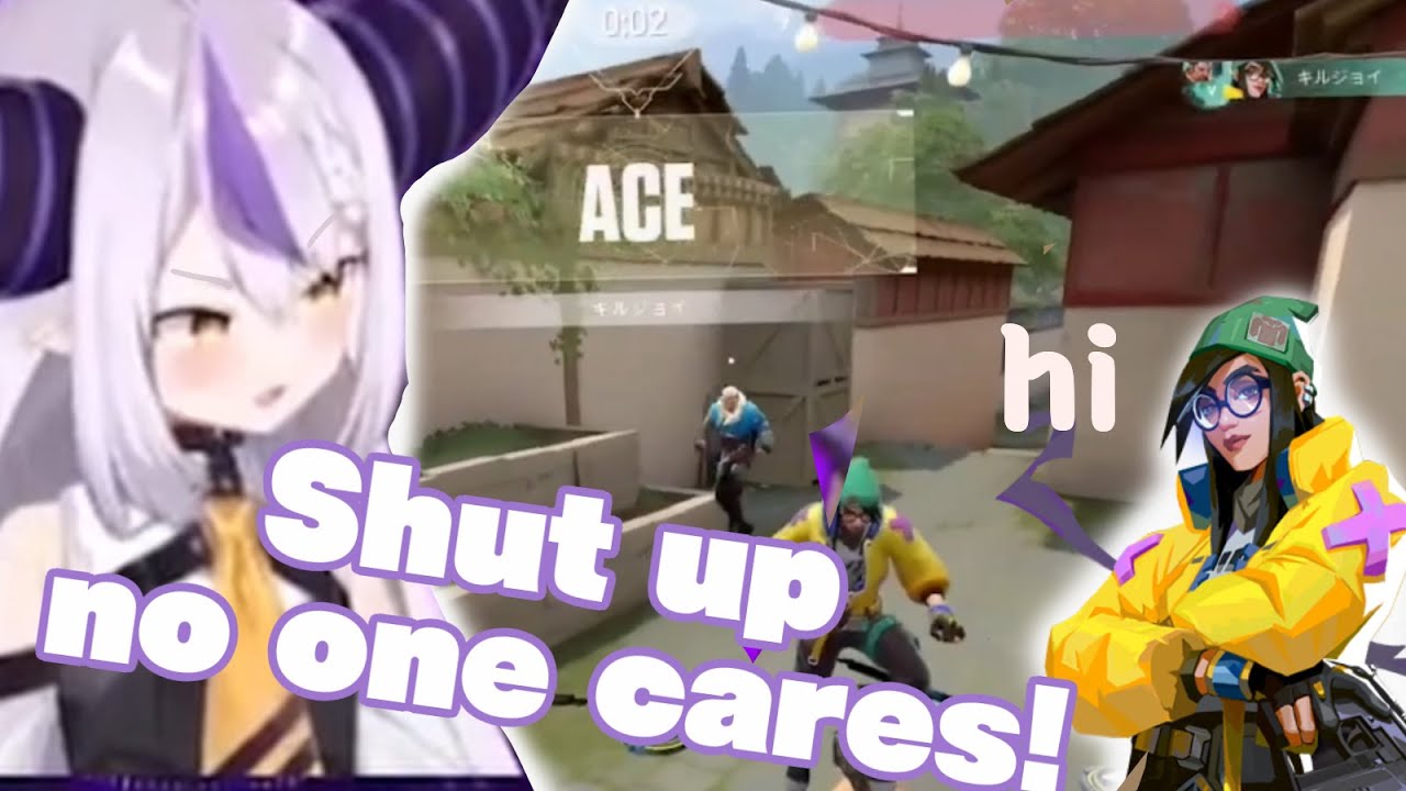 When Laplus meet a viewer in a match of Valorant