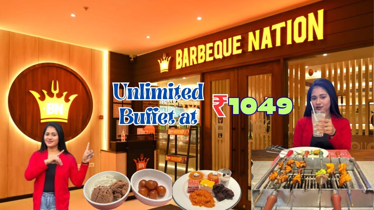 Barbeque Nation Durgapur||Best Unlimited buffet at Rs.1049|| Honest Review 🍤🍨🍸|| BBQ Durgapur 2026||