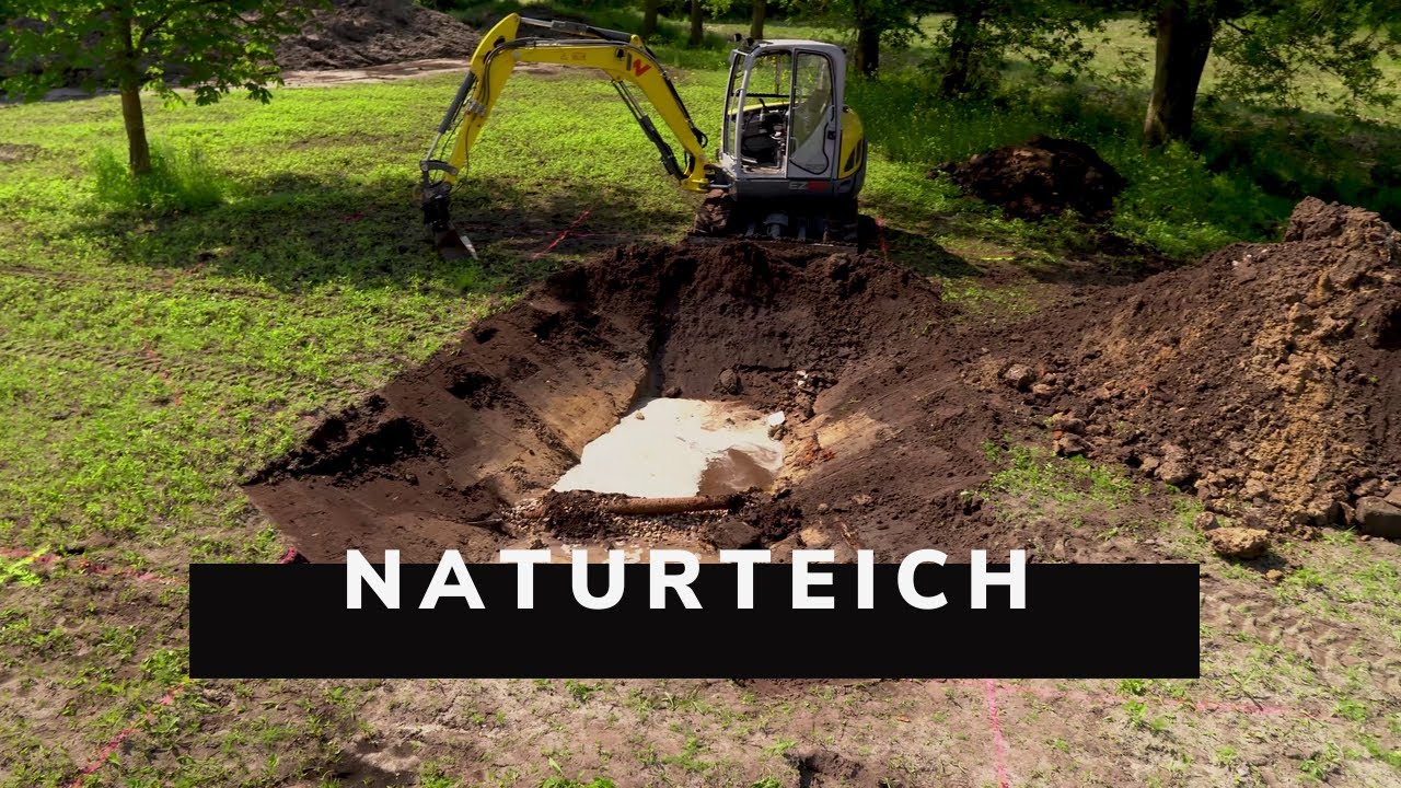 NATURTEICH BAUEN!!! Endlich gehts los.