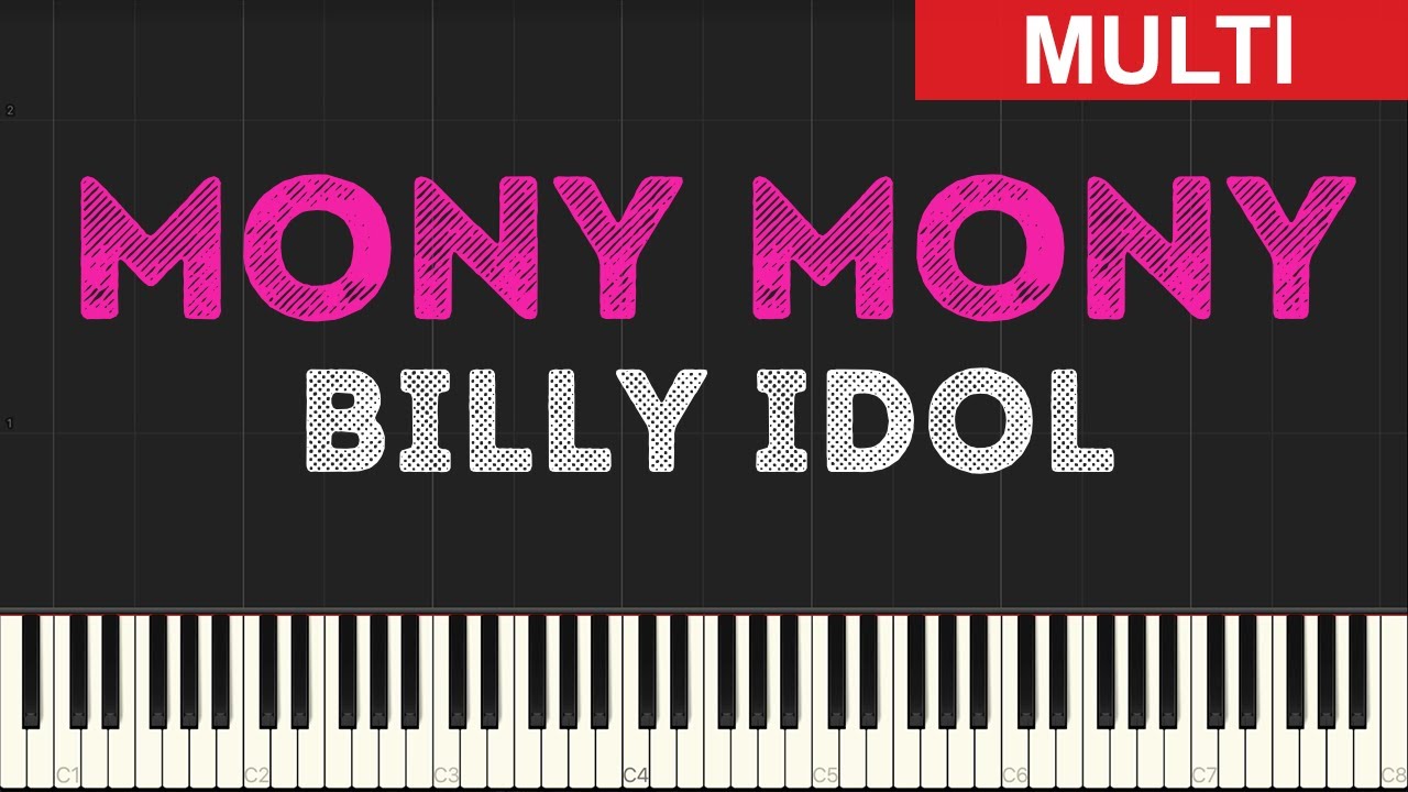Billy Idol - Mony Mony (Instrumental Tutorial) [Synthesia]