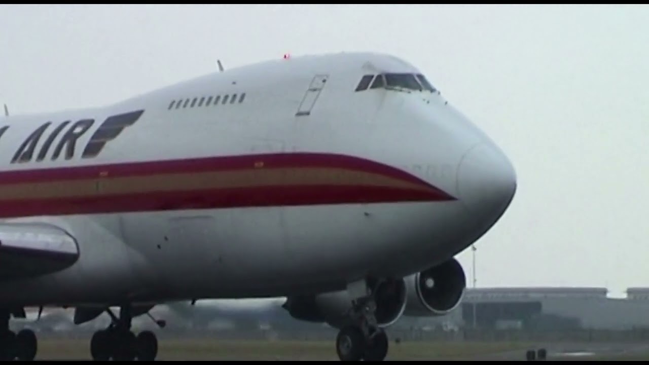 classic BOEING 747-200 , KALITTA ,  N713CK departure , EBOS 2003