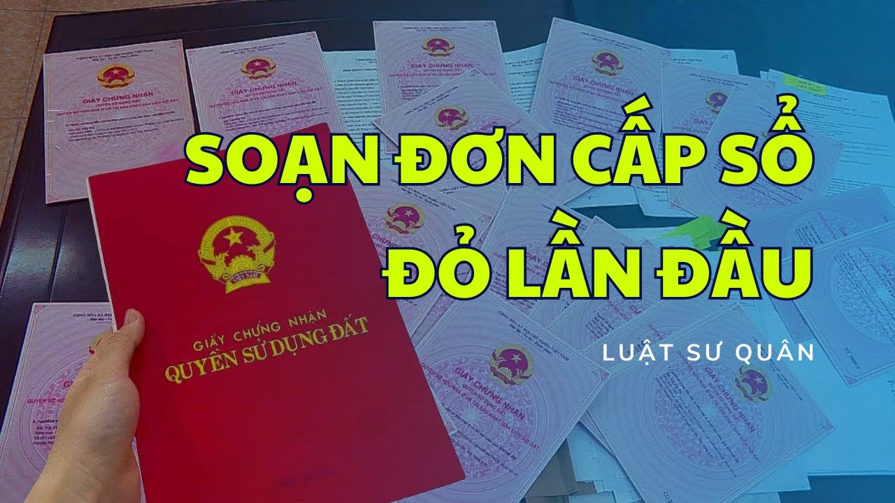 Hướng dẫn soạn đơn cấp sổ đỏ lần đầu ai cũng có thể làm được | Luật sư Quân