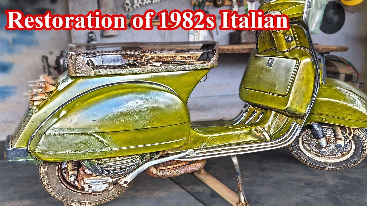 Restoration of 1982s Italian Piaggio Vespa Scooter | Restoration Build
