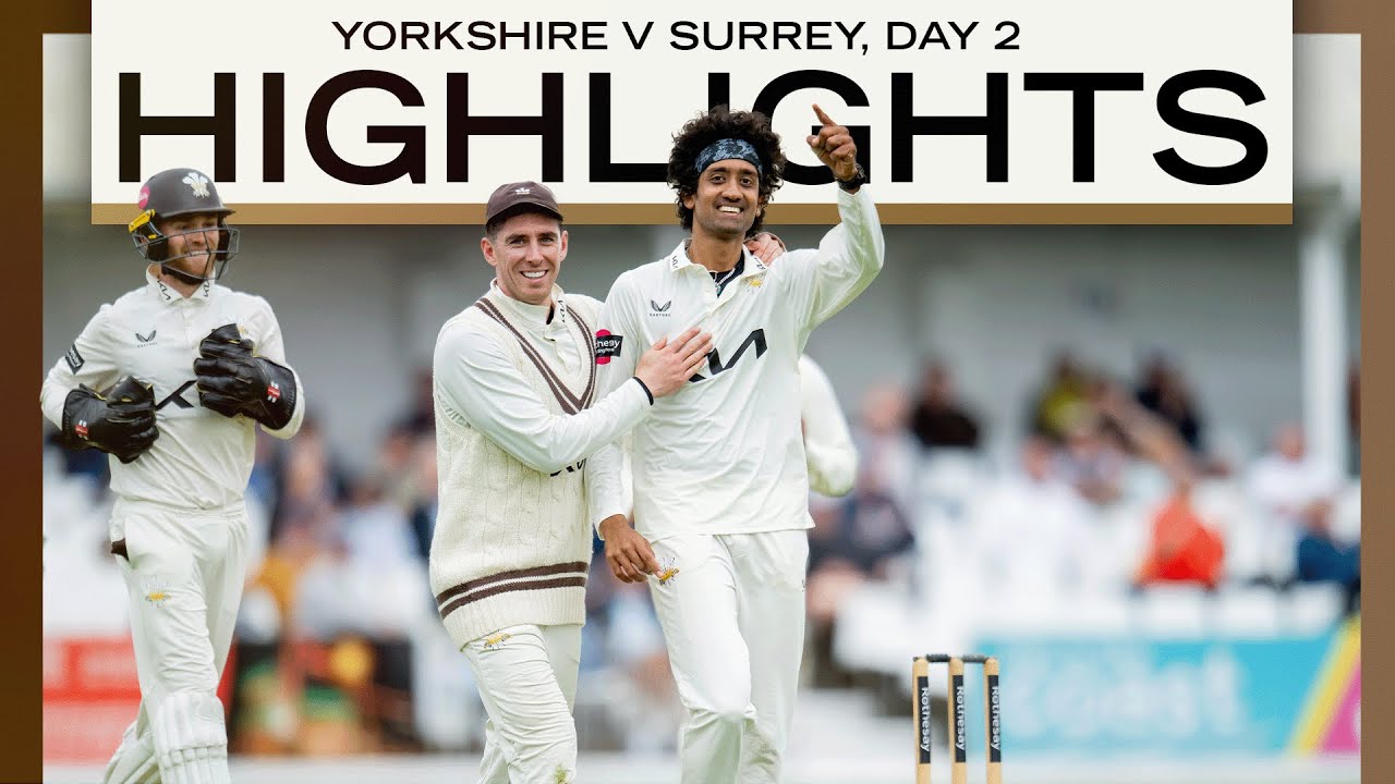 HIGHLIGHTS: Sai Kishore takes maiden Surrey wicket on rain-shortened second day at Scarborough