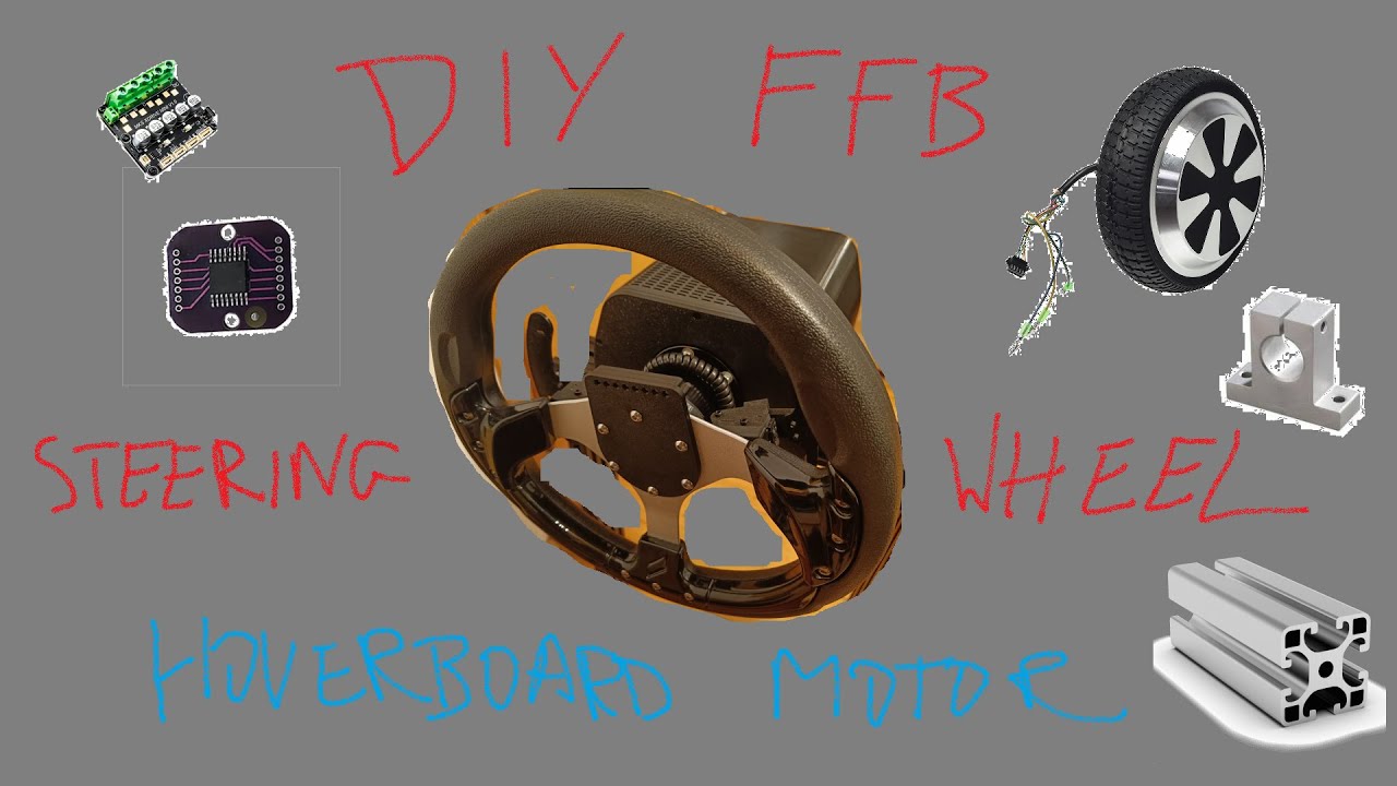 How did i build direct drive force feedback wheel from hoverboard motor (FFBeast, OpenFFBoard)