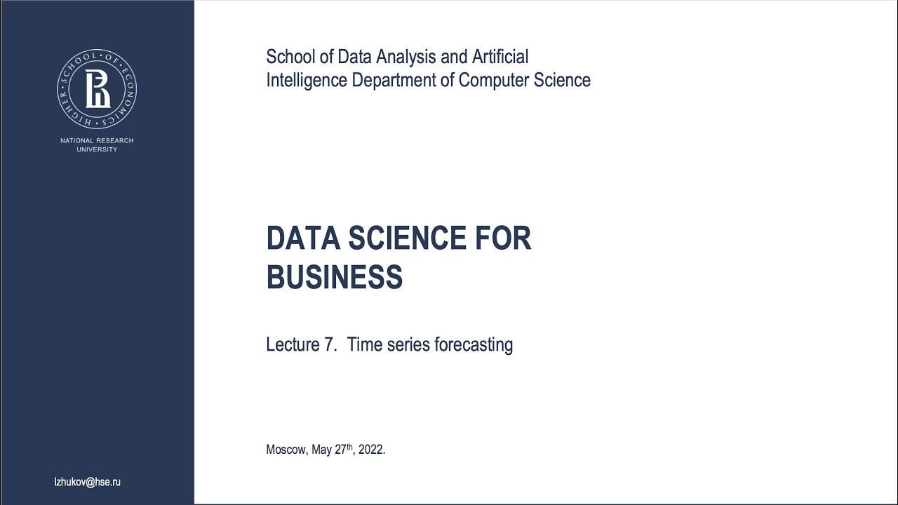 Lecture7. Time series forecasting