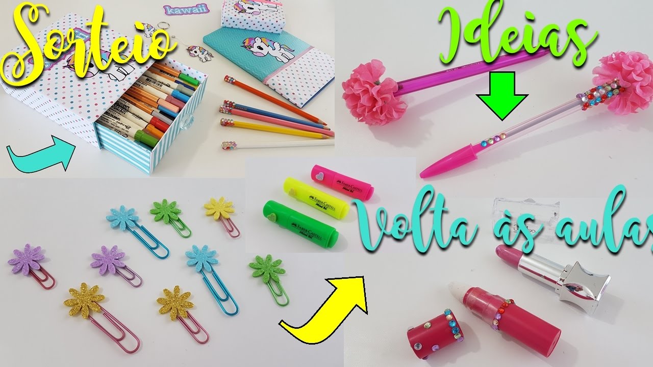DIY | 5 Ideias para você personalizar o material escolar  | Viviane Magalhães