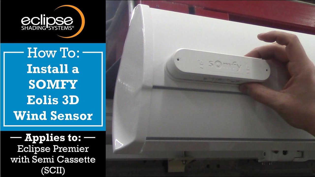 Premier SCII Awning | Installing & Programming a Somfy 3D Wind Sensor | Eclipse Shading Systems