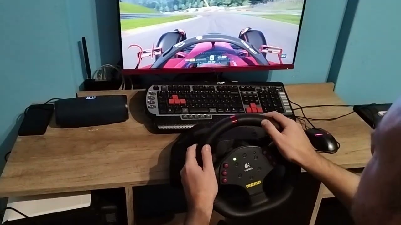 F1 2022 Logitech MOMO wheel working