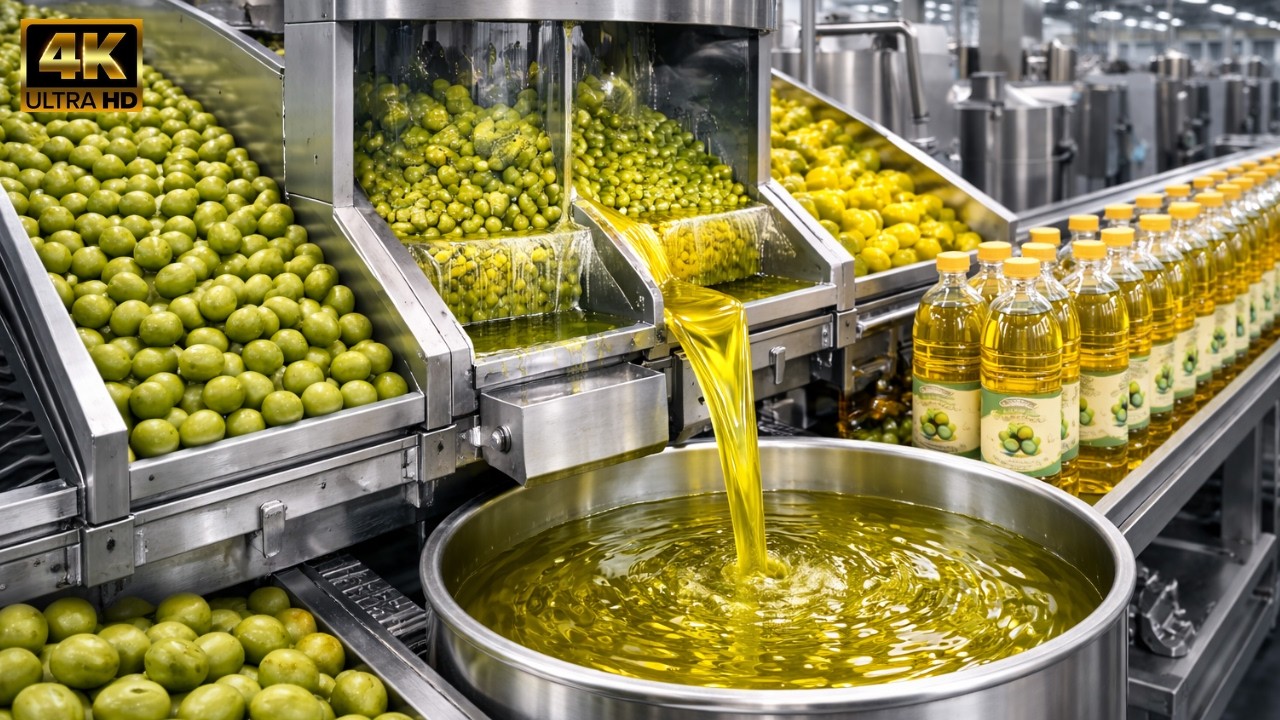 Inside an Olive Oil Factory: From Grove to Extra Virgin Bottle | Full Process