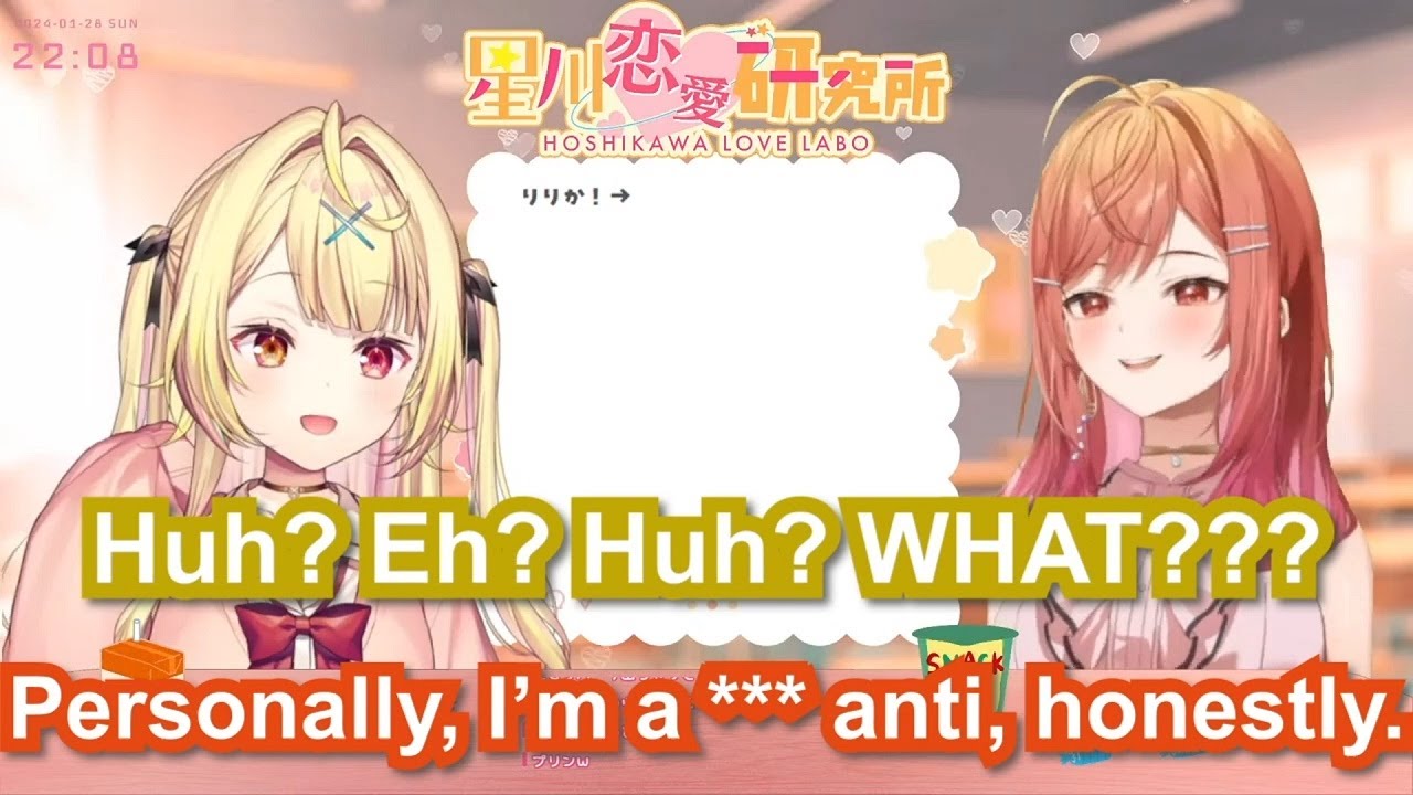 Compilation of Hoshikawa Sara & Ichijou Ririka's romance advice【Eng Sub / hololive / Nijisanji】