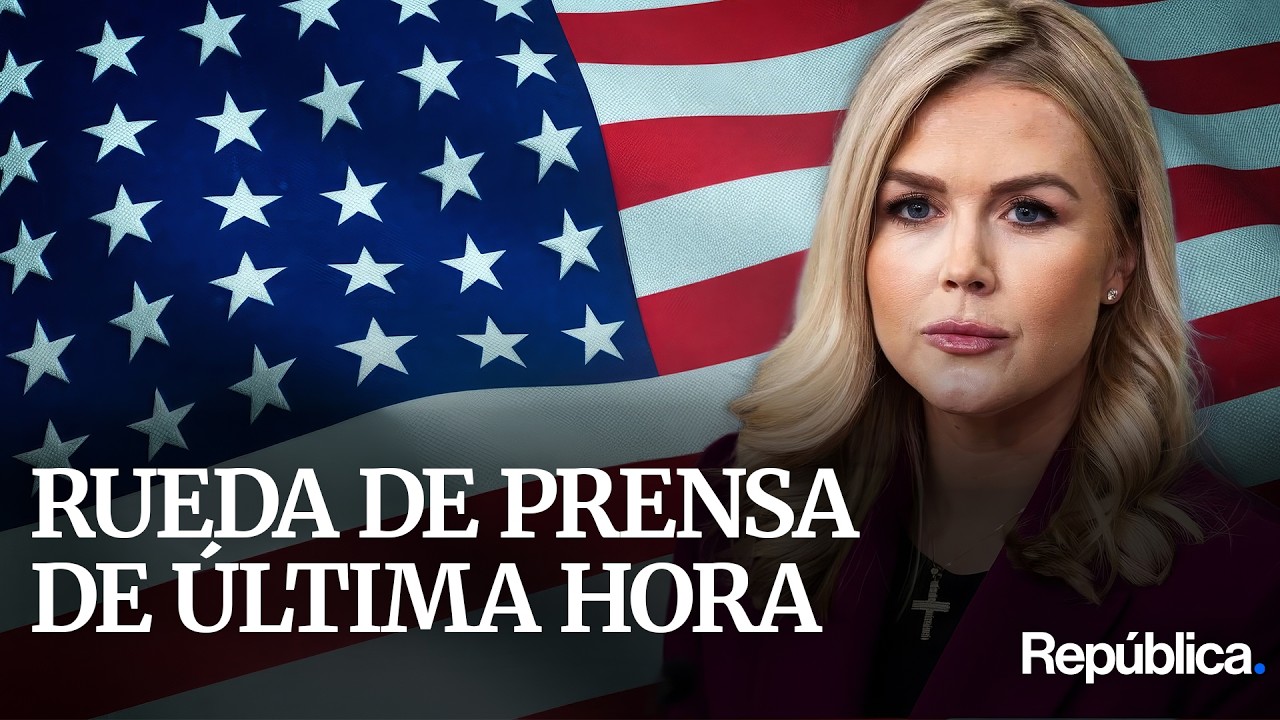 Karoline Leavitt da conferencia de prensa en Casa Blanca | República TV