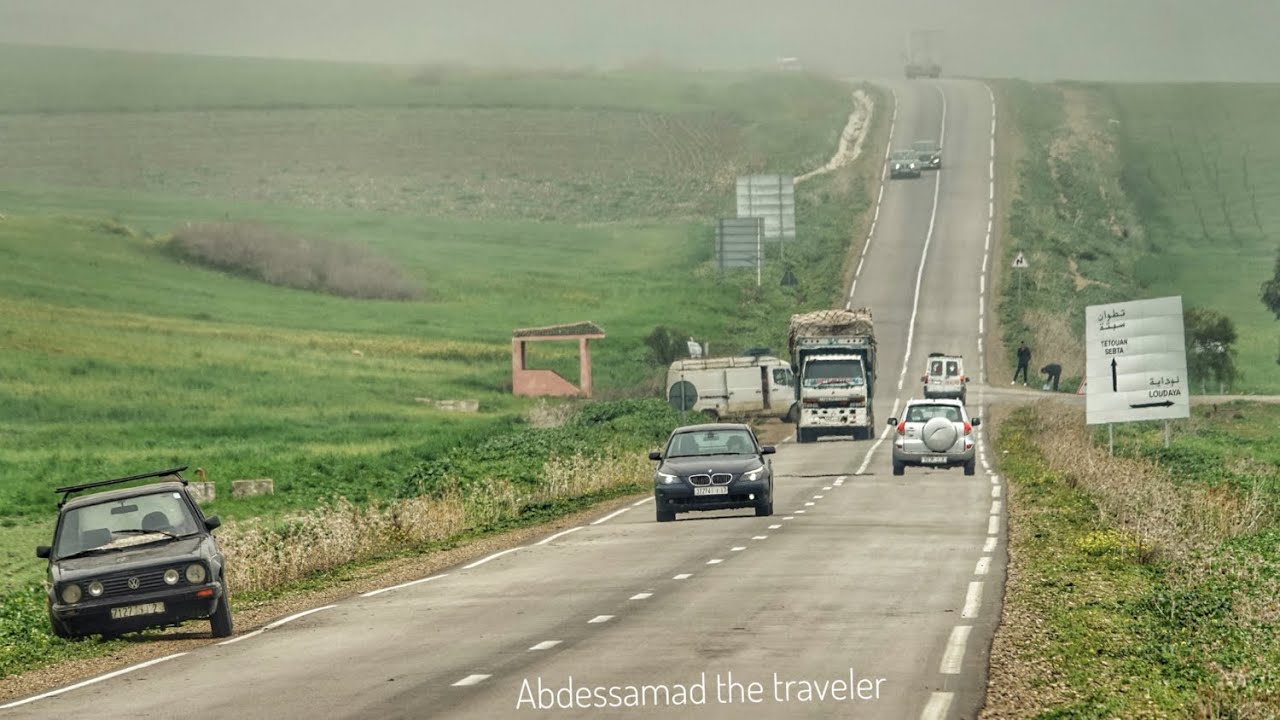 الطريق من زكوطة الى جرف الملحة طبيعة ومناظر ساحرة driving in morocco from zegota to jorf el melha