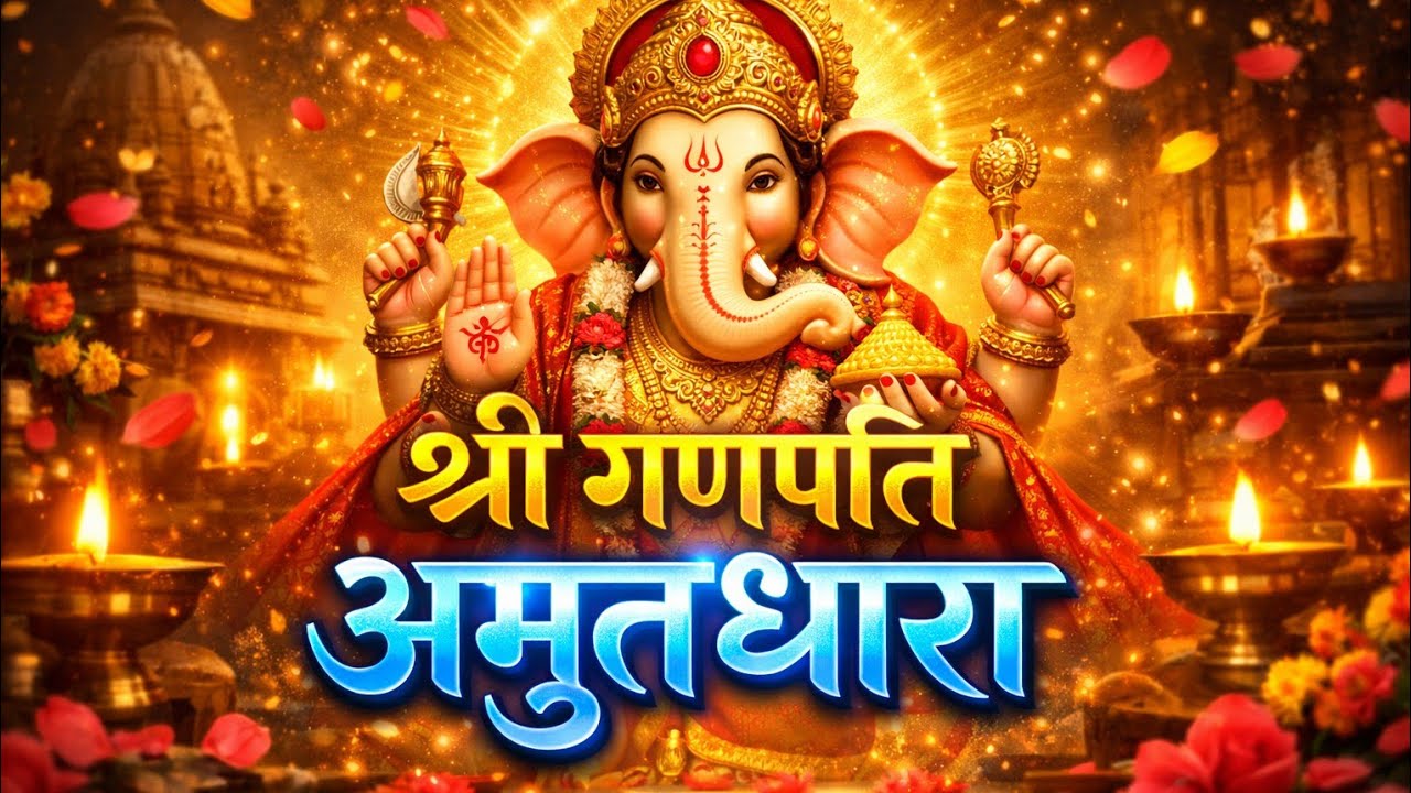 श्री गणपति अमृतधारा | Ganpati Amritdhara | ॐ गं गणपतये नमः | सुखकर्ता दुःखहर्ता | गणेश भजन 2026