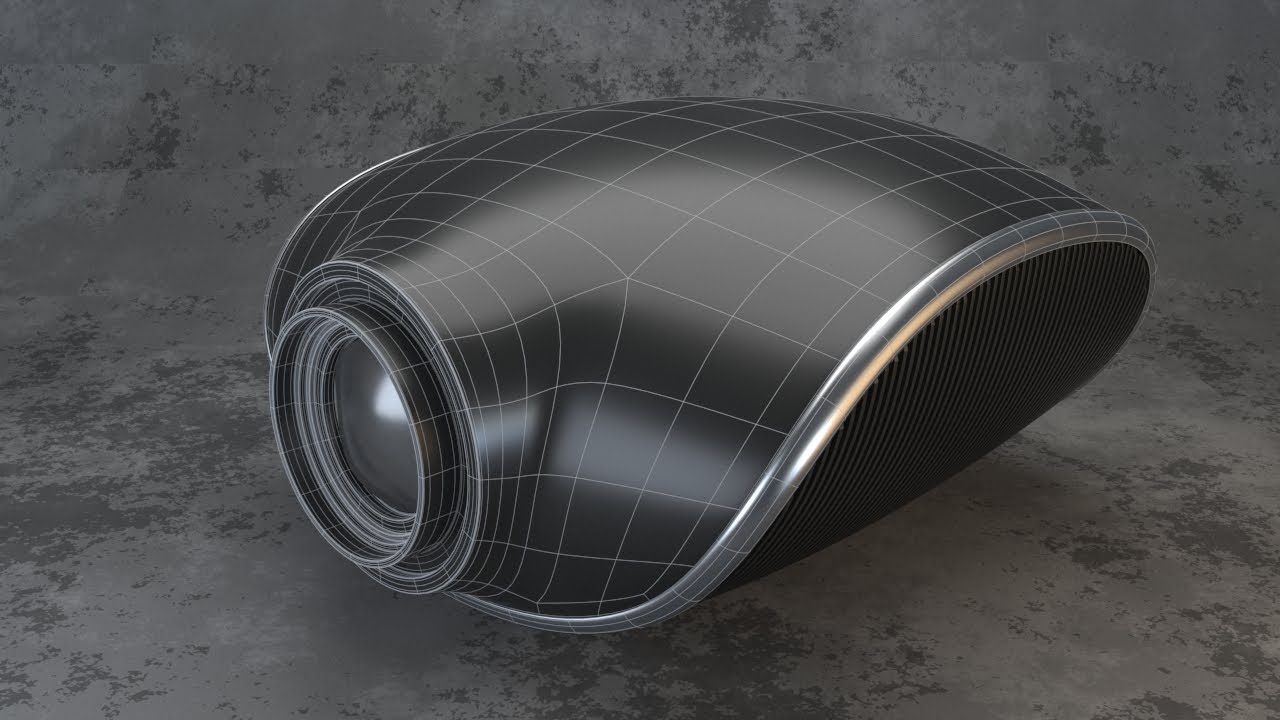 【3dsmax Model tutorial】3dsmax Making a projector（Chinese taught）