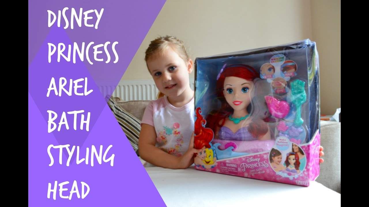 Disney Princess Ariel Bath Styling Head Doll