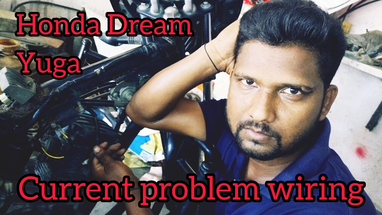 #bike Honda Dream yuga current problem solve # wiring problem #video