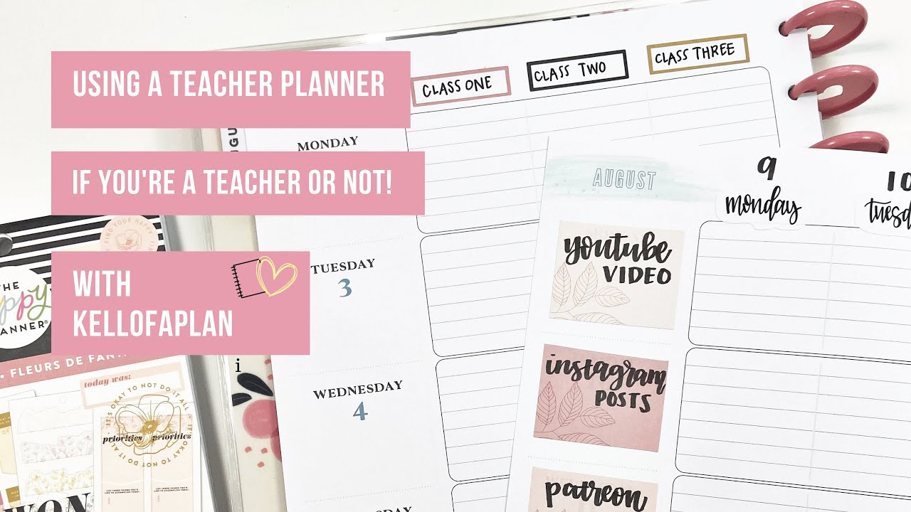 How to Use a Happy Planner Teacher Planner- If You’re a Teacher or Not!