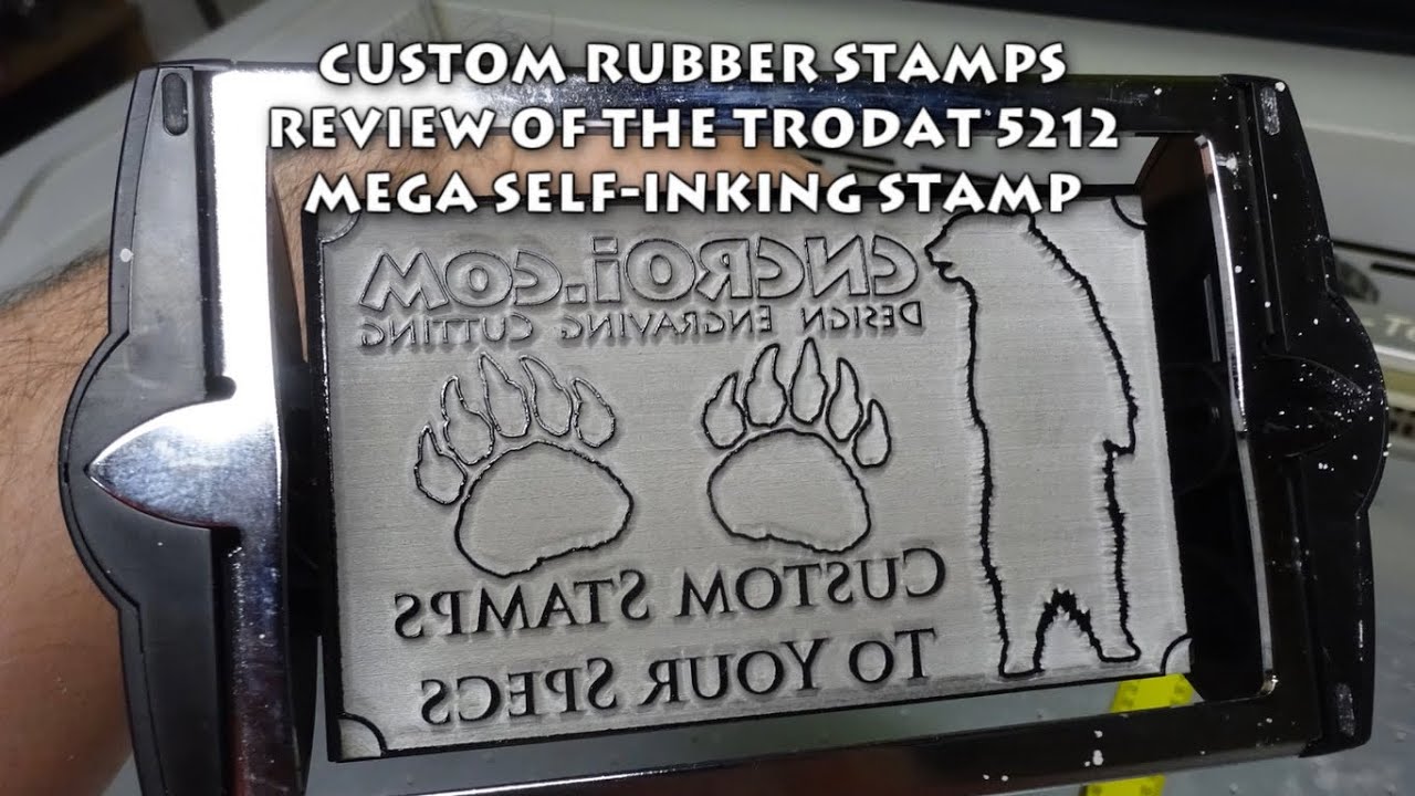 Custom Rubber Stamps: Review of the Trodat 5212 Professional Mega Self-Inking Stamp