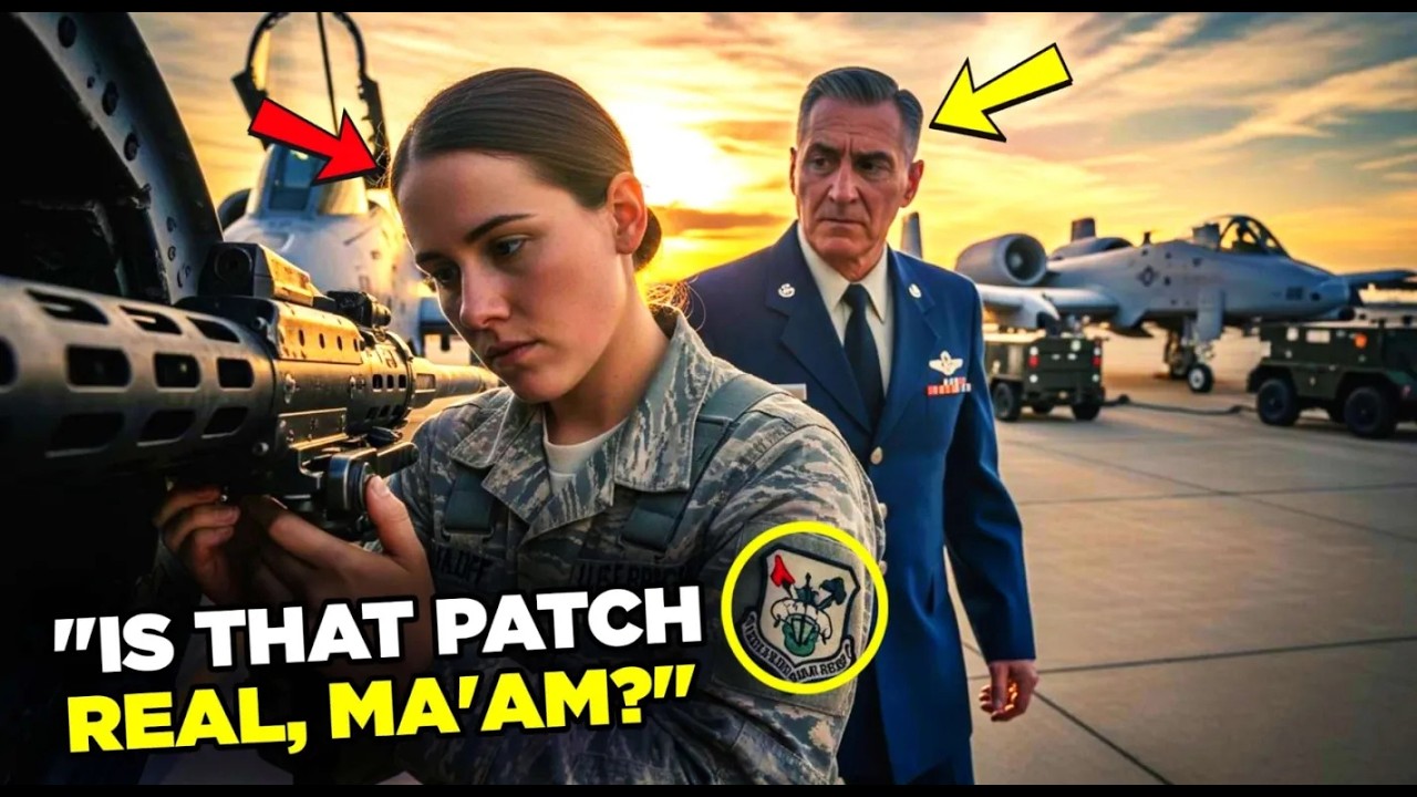 She Was Servicing the A-10's Gun, Until the Chief Spotted Her Patch and Went Silent