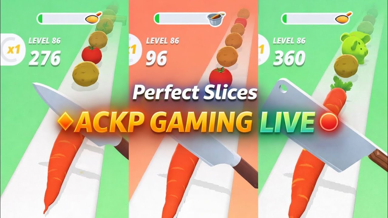 Perfect Slices 🍆🥒 live 🛑 Gameplay #42 #shortsfeed #live #perfectslices