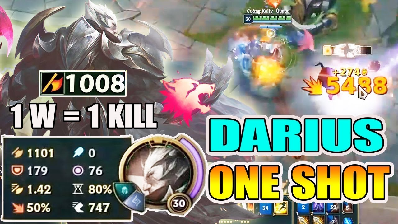 *48 KILL* 1 W = 5500 DAME ? DARIUS BÁ CHỦ URF VỚI (1101 DAME)