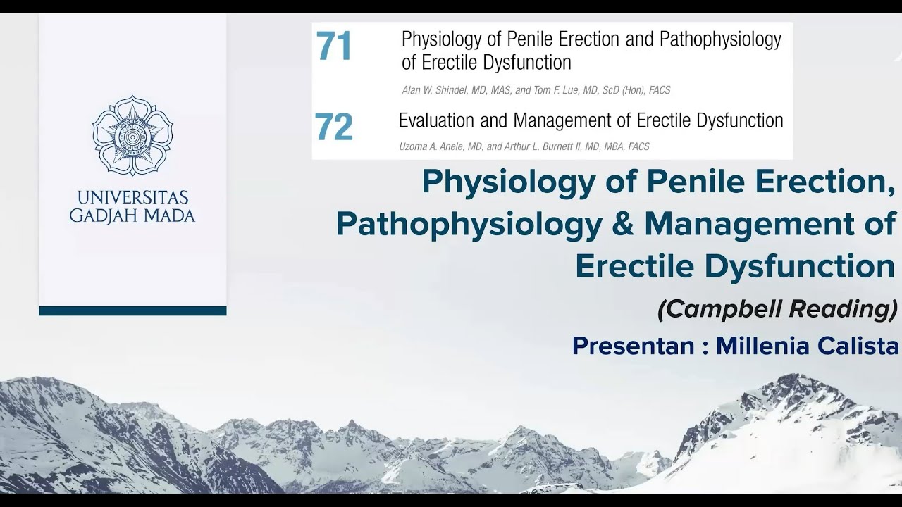 Campbell Reading Physiology of Penile Erection, Pathophysiology, Management of Erectile Dysfunction