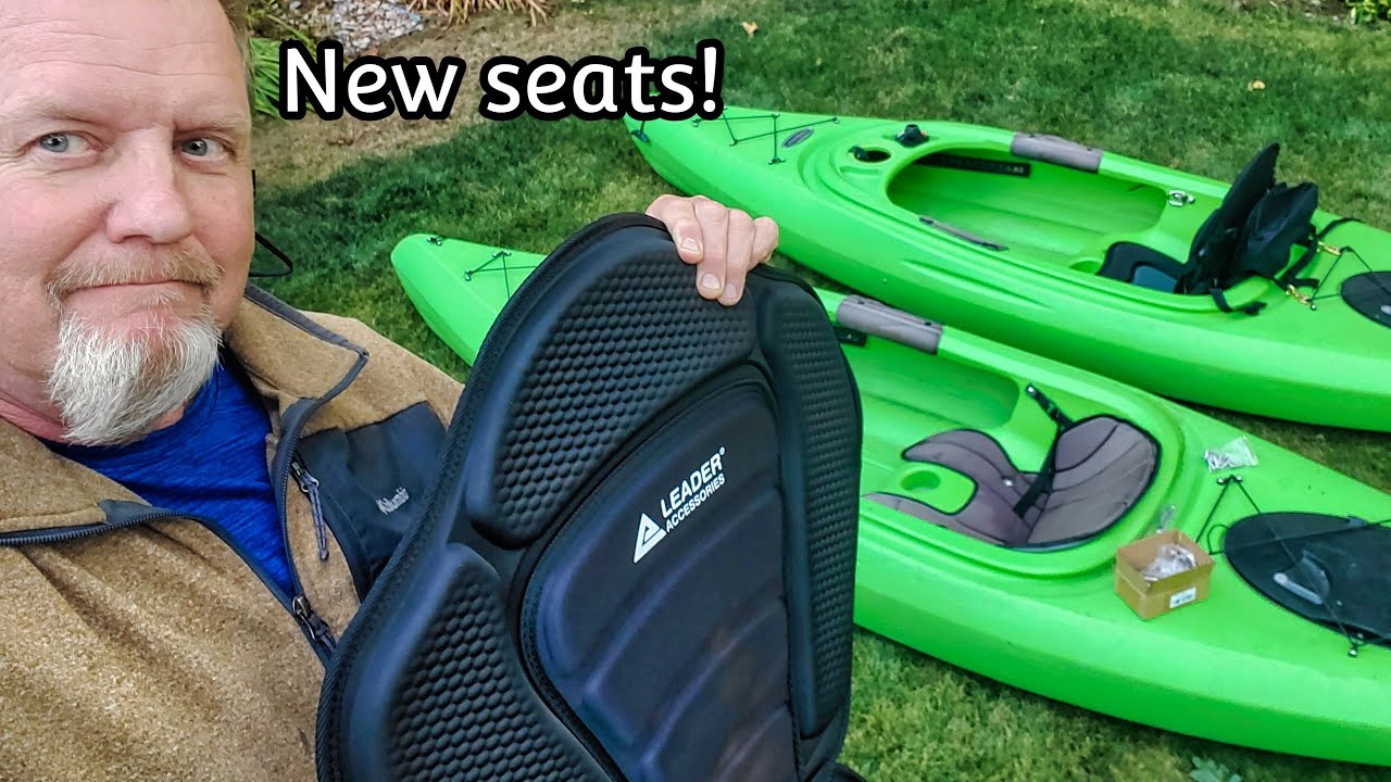 Review of the Leader Accessories Deluxe Padded Kayak Seat installed. Great back support!