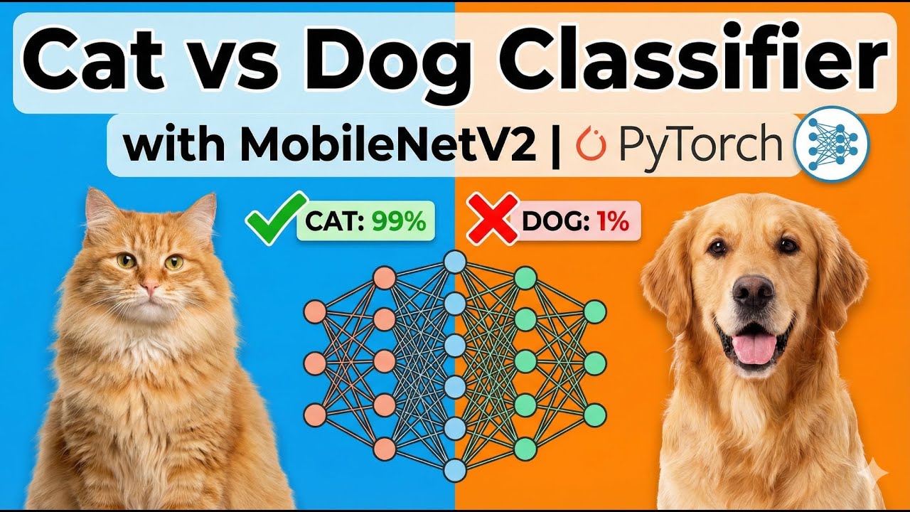 Cat vs Dog Classifier with MobileNetV2 | PyTorch