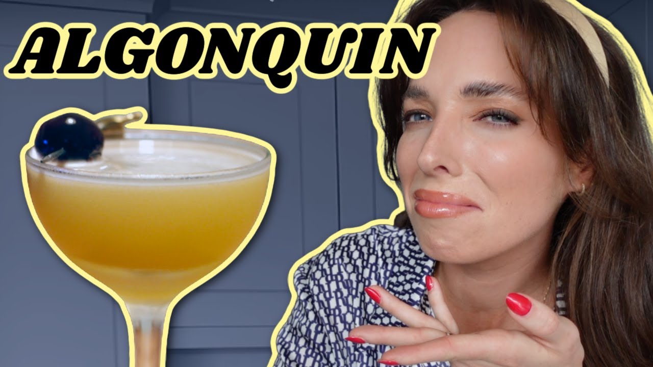 WHISKEY FAN DRINKS AN ALGONQUIN FOR THE FIRST TIME | Prohibition Whiskey Cocktail | Ciara O Doherty