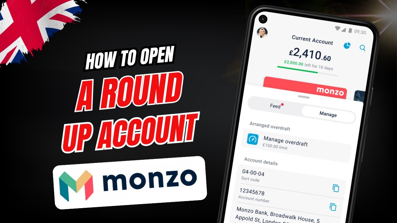 Monzo Round Up Account - How to Open a Roundup Account (2026) - SAVE MONEY EASY